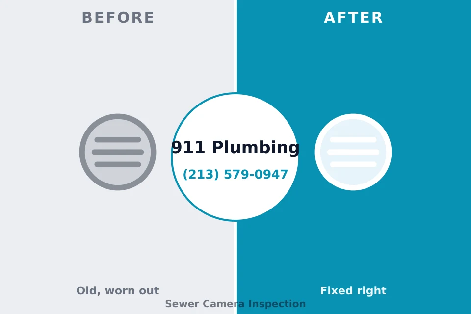 Before and after: plumbing company Sunnyside, GA